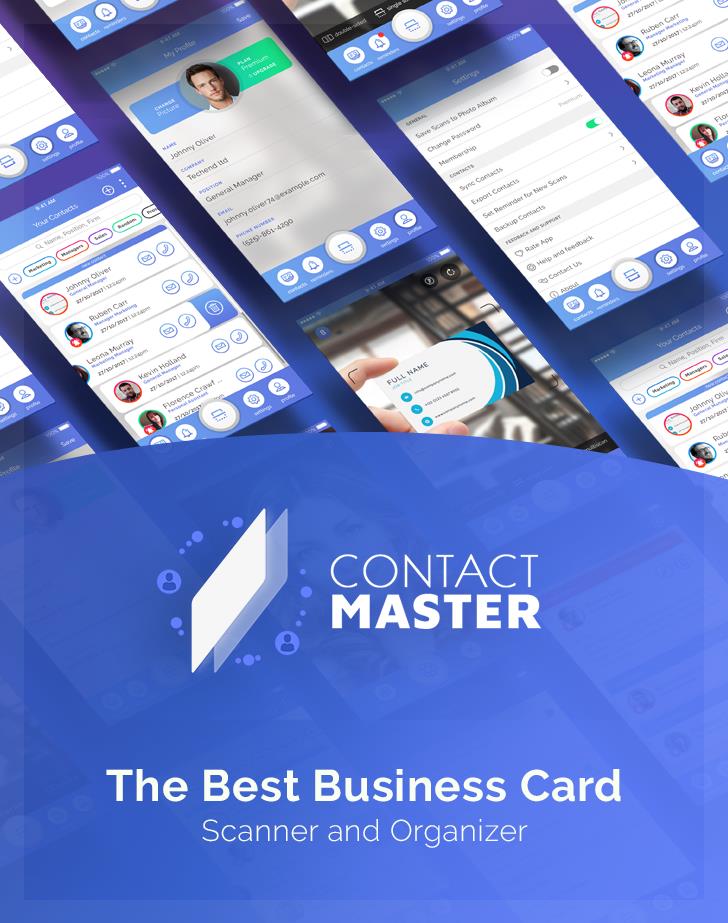 Contact Master is your go to app to scan business cards into organized ...